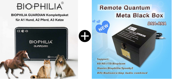 NLS-Bundle VET - BIOPHILIA GUARDIAN für Hund, Pferd, Katze + Remote Quantum Meta Box
