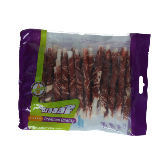 Braaaf sticks 12 cm gedreht mit Rind und Fisch