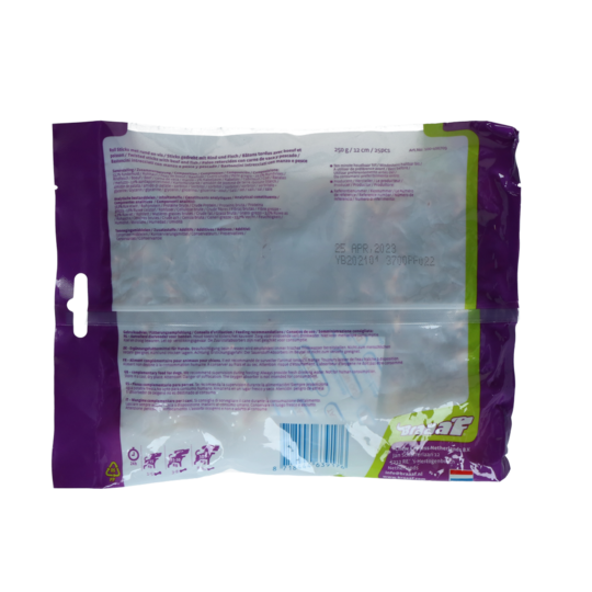 Braaaf sticks 12 cm gedreht mit Rind und Fisch
