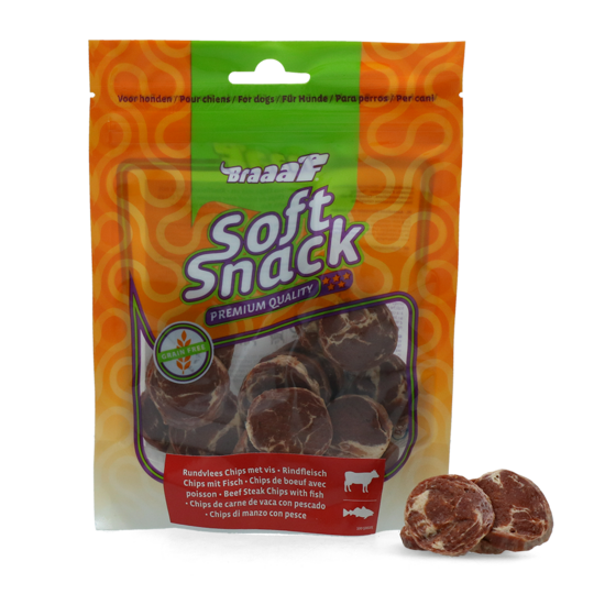 Braaaf Beef Steak chips with fish