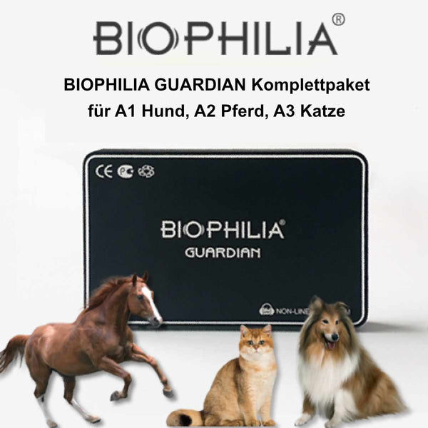 BIOPHILIA GUARDIAN Komplettpaket für A1 Hund, A2 Pferd, A3 Katze
