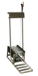 Stiefelreiniger 3 Bürsten niedrig, Edelstahl