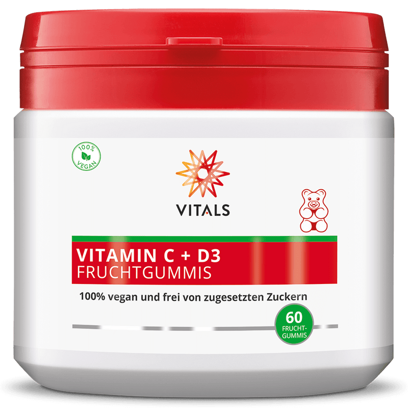 VITAMIN C + D3 60 FRUCHTGUMMIS