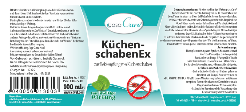 casaCare® KüchenschabenEx 100ml