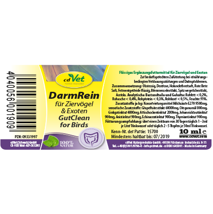DarmRein für Ziervögel & Exoten 100ml
