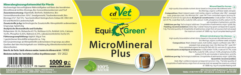 EquiGreen MicroMineral plus 25kg