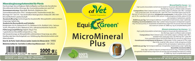 EquiGreen MicroMineral plus 1kg