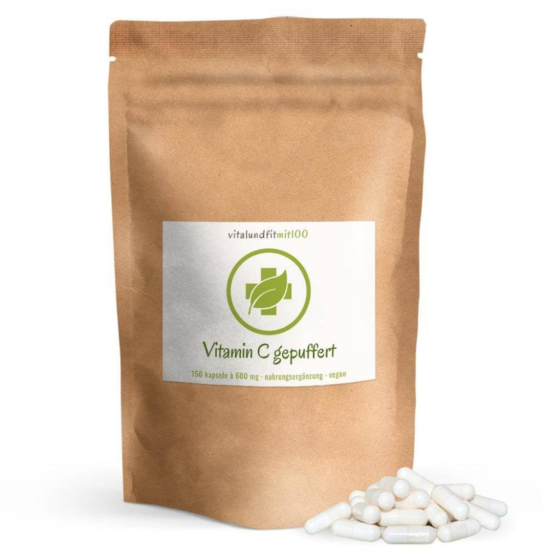 Gepuffertes Vitamin C (säurefrei) | 150 Kapseln a 600 mg