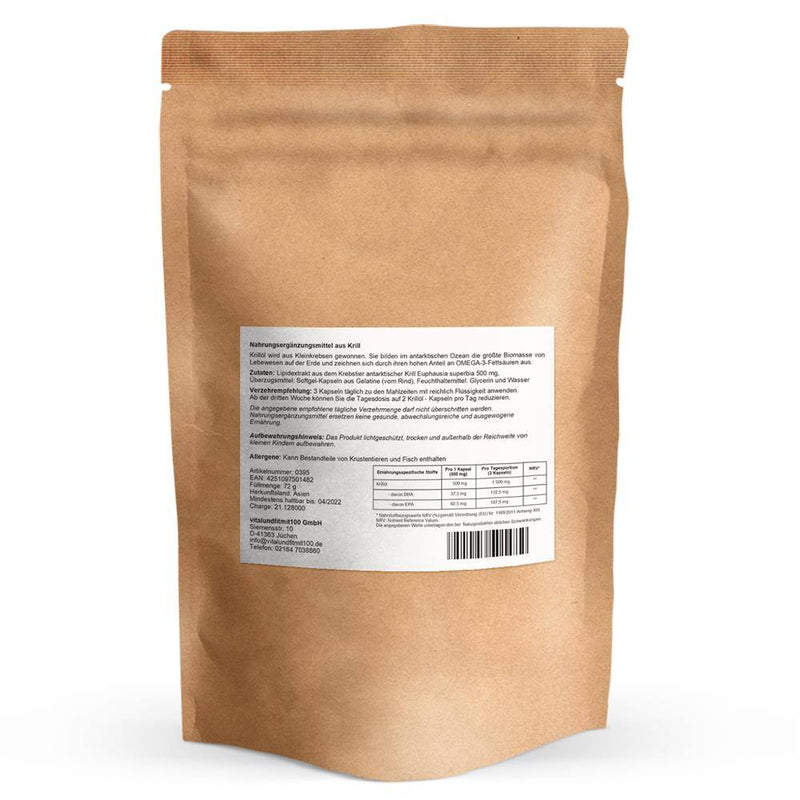 Krillöl 100 Softgelkapseln a 500 mg