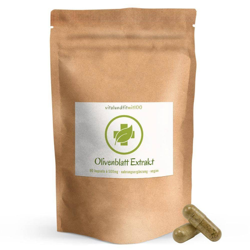 Olivenblatt Extrakt (40% Oleuropein) 90 Kapseln a 500 mg