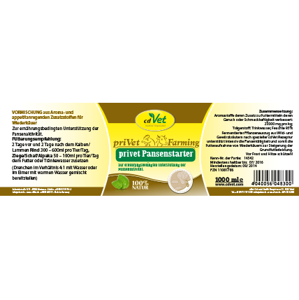 privet Pansenstarter 1 Liter