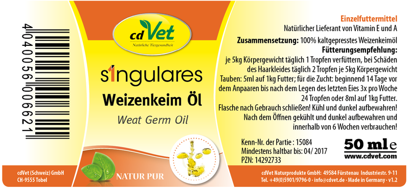 Singulares Weizenkeim-Öl 50ml