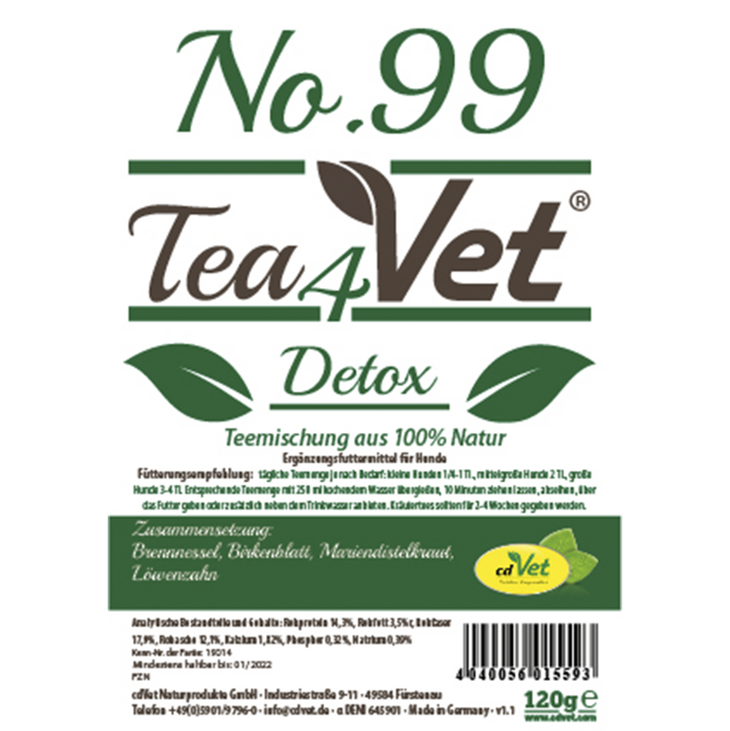 Tea4Vet No.99-Detox 120 g -NEU-