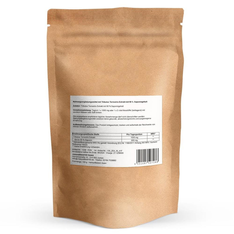 Tribulus Terrestris Extrakt Pulver 100 g - 90 % Saponingehalt