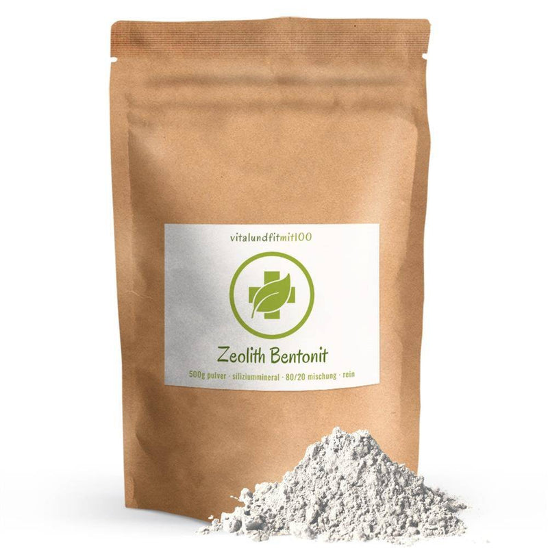 Zeolith-Bentonit Pulver (80 % Naturzeolith, 20 % Bentonit) 500 g